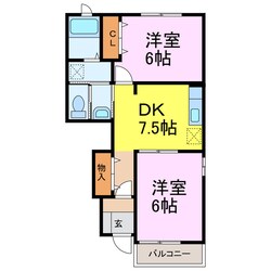 ベルドミールⅢの物件間取画像